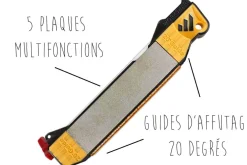 Affuteur multifonction de poche Worksharp 17 x 4 x 2,5 cm