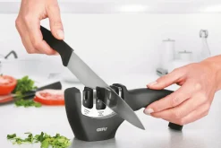 Aiguiseur de couteaux Gefu Triple Colt en trois étapes