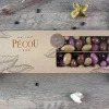 Amandes grillées Pécou Trésor Cacao enrobées de chocolats Ruby noir lait et doré