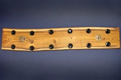 Barre aimantée artisanale Essences Creations en bois de cytise brûlé Shu Sugi Ban 48cm modèle 1