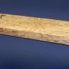 Barre aimantée artisanale Essences Creations en bouleau madré 43cm - 6 places