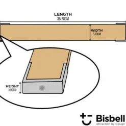 Barre aimantée Bisbell 34cm