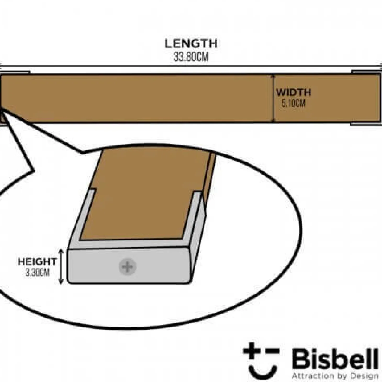 Barre aimantée Bisbell 34cm