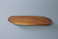 Barre magnétique artisanale haut de gamme Noyer 40cm pour 5 couteaux