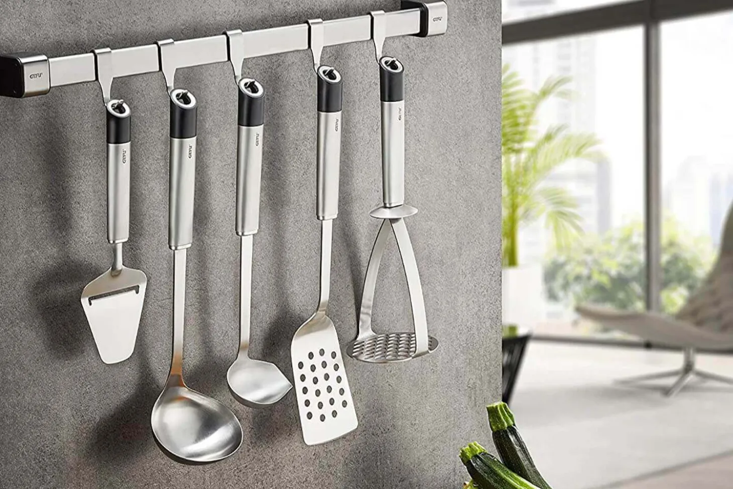 Barre à ustensiles de cuisine Gefu Smartline 50cm