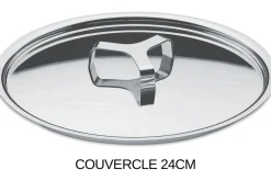 Batterie de cuisine Alessi Pots&Pans 7 pièces tout inox 18/10 design par Jasper Morrison