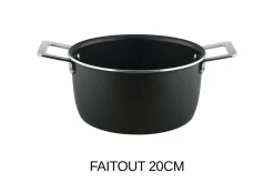 Batterie de cuisine Alessi Pots&Pans 6 pièces design par Jasper Morrison