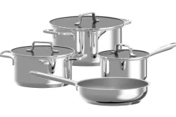 Batterie de cuisine 7 pièces Berghoff Dina Helix en acier inoxydable recyclé