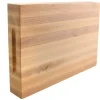 Billot de cuisine Fukito en bois de hêtre certifié FSC - 45 x 30 x 6,2 cm
