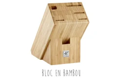Bloc couteaux bambou 6 pièces Zwilling Professionnal S lames forgées