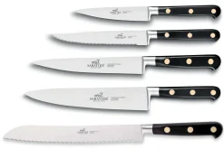 Bloc 5 couteaux de cuisine Sabatier Cambridge en frêne Chef + ciseaux