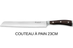 Bloc couteaux Wüsthof Ikon en frêne - 6 couteaux forgés