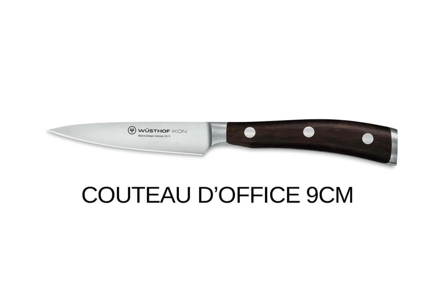 Bloc couteaux Wüsthof Ikon en frêne - 7 couteaux forgés et 2 accessoires
