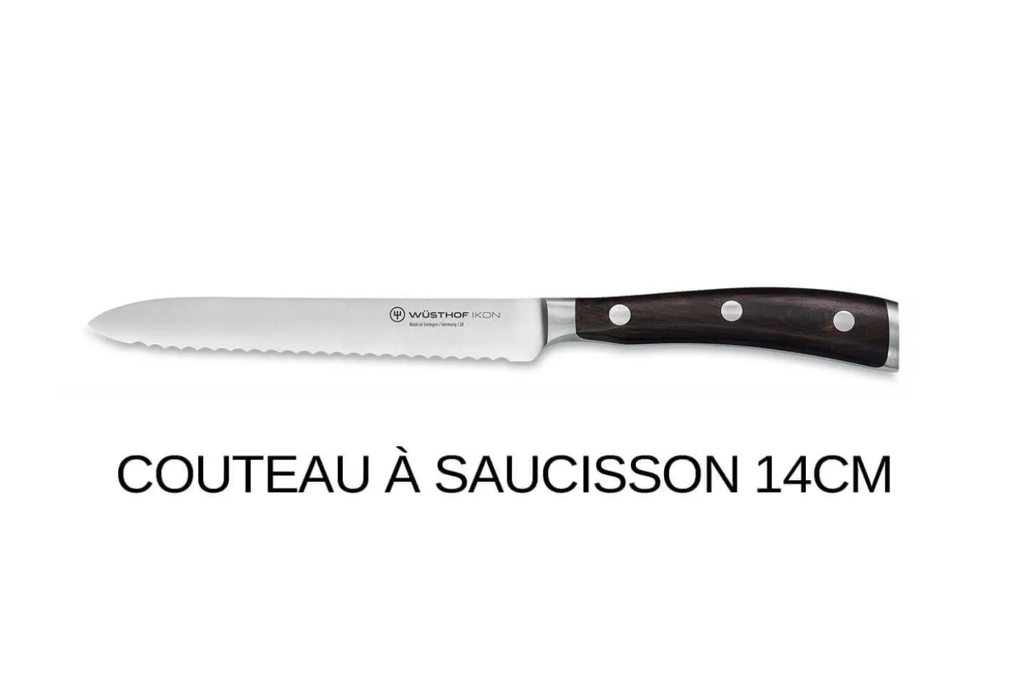 Bloc couteaux Wüsthof Ikon en frêne - 7 couteaux forgés et 2 accessoires