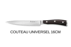 Bloc couteaux Wüsthof Ikon en frêne - 7 couteaux forgés et 2 accessoires