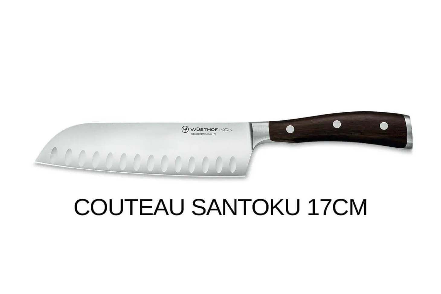 Bloc couteaux Wüsthof Ikon en frêne - 7 couteaux forgés et 2 accessoires