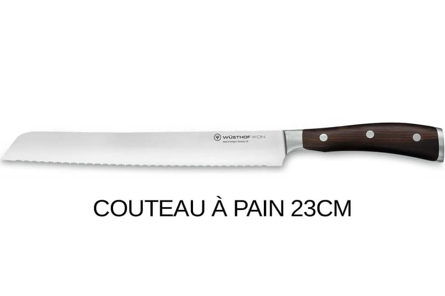 Bloc couteaux Wüsthof Ikon en frêne - 7 couteaux forgés et 2 accessoires