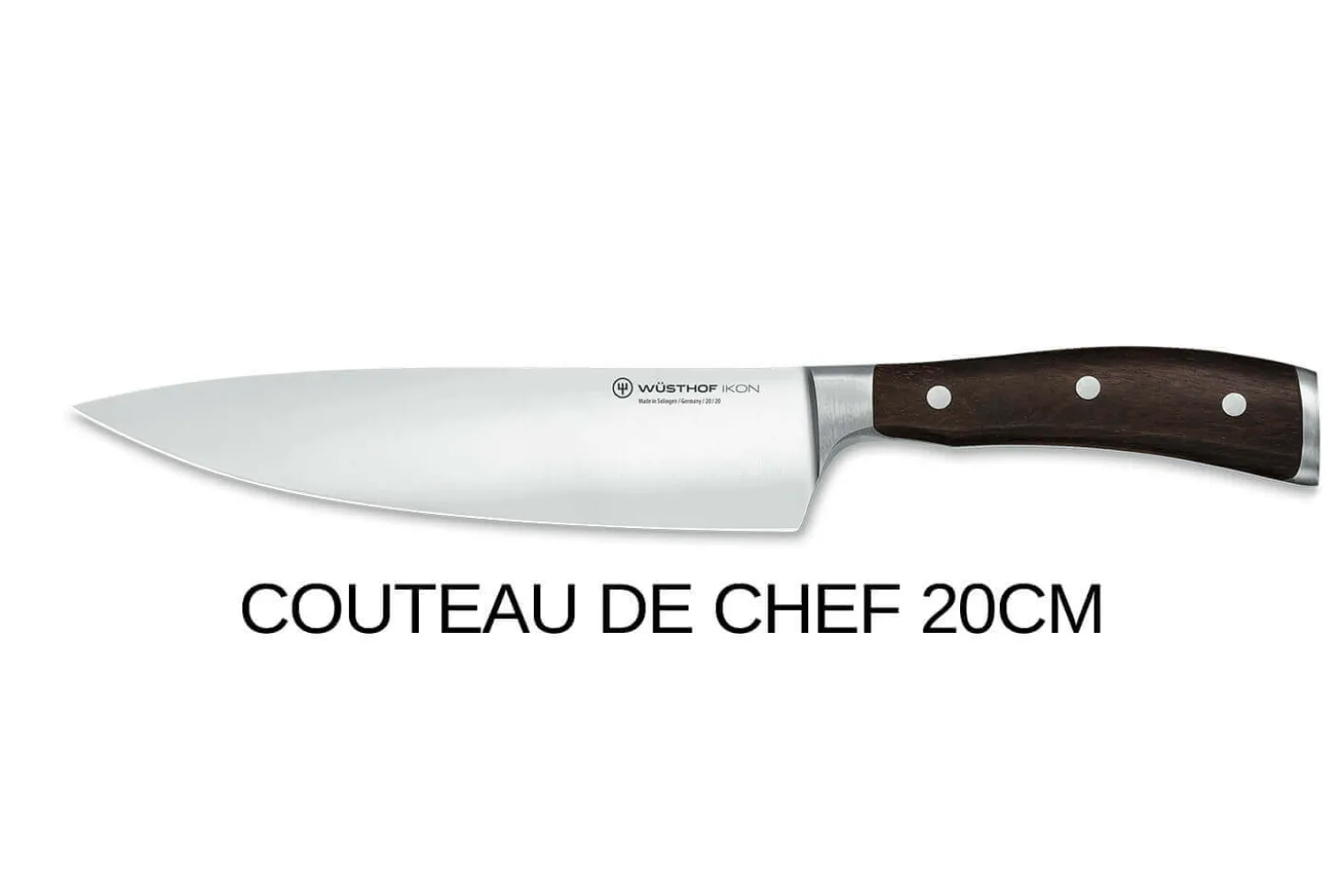 Bloc couteaux Wüsthof Ikon en frêne - 7 couteaux forgés et 2 accessoires