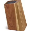 Bloc de couteaux incliné vide Beka Nomad en bois d'acacia