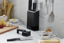 Bloc de 5 couteaux Joseph Joseph Elevate avec aiguiseur amovible