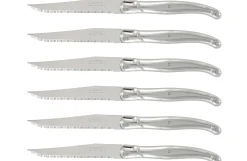 Bloc de 6 couteaux à steak microdentés Laguiole par André Verdier