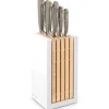 Bloc de 7 couteaux Wusthof Classic Colour Velvet Oyster forgés