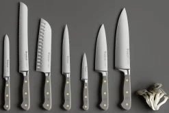 Bloc de 7 couteaux Wusthof Classic Colour Velvet Oyster forgés