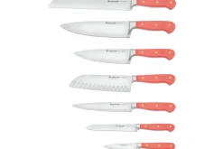 Bloc de 7 couteaux Wusthof Classic Colour Coral Peach forgés