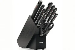 Bloc de 9 couteaux Wusthof Classic forgés coloris anthracite