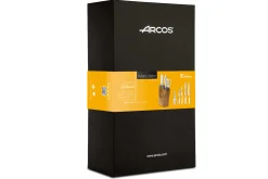Bloc design 4 couteaux + ciseaux Arcos Riviera White