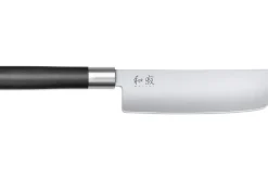 Bloc en chêne avec 8 couteaux japonais Kai Wasabi Black