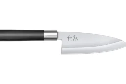 Bloc en chêne avec 8 couteaux japonais Kai Wasabi Black
