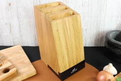 Bloc en chêne 5 couteaux cuisine Sabatier International avec support tablette intégré