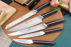 Bloc en chêne 5 couteaux cuisine Sabatier International avec support tablette intégré