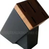 Bloc SABATIER Perigord en noyer laqué noir 5 couteaux forgés acier inox