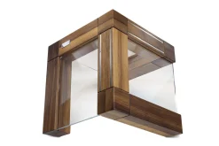 Bloc vide Artelegno Grand Prix en bois et plexiglass pour 10 couteaux de cuisine