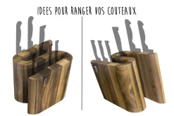 Bloc vide Artelegno Grand Prix S pour 10 couteaux de cuisine