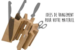 Bloc vide Artelegno Pisa bois de hêtre pour 8 couteaux de cuisine