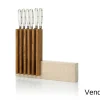 Bloc vide artisanal Arcos Petra en pierre et bois 28x36,4x7,8cm