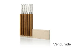 Bloc vide artisanal Arcos Petra en pierre et bois 28x36,4x7,8cm
