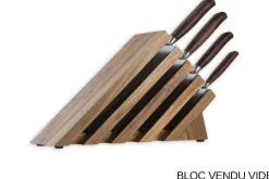 Bloc vide magnétique Messermeister Next Level en acacia jusqu'à 16 couteaux