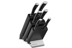 Bloc Wüsthof Classic Ikon noir - 6 couteaux forgés