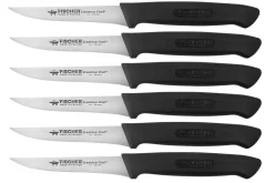 Boite de 6 couteaux à steak Fischer 100% français lames lisses