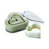 Boite de 7 découpoirs polyglass professionnels forme coeur unie