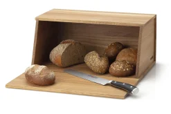 Boite à pain Continenta en bois de chêne 40x26x18,5cm