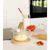 Bol de conservation en verre Pebbly avec couvercle en bambou