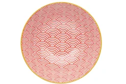 Bol en grès émaillé KitchenCraft motif arc bleu et rouge