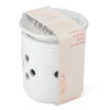 Boîte de conservation d'ails KitchenCraft Idilica en grès crème + couvercle à râpe intégrée