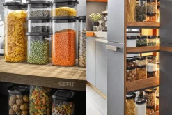 Boîte de conservation Gefu Pantry en verre borosilicate 1900ml + 3 étiquettes autocollantes