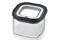 Boîte de conservation Gefu Pantry en verre borosilicate 400ml + 3 étiquettes autocollantes